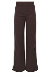 LTS Tall Brown Stripe Wide Leg Trousers | Long Tall Sally 5