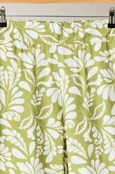 EVANS Plus Size Chartreuse Green Leaf Print Wide Leg Trousers | Evans 8
