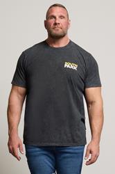 BadRhino Big & Tall Black Acid Wash Printed 'South Park' T-Shirt | BadRhino 3