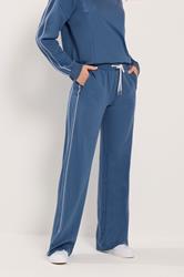 LTS Tall Women's Blue Piped Wide Leg Joggers | Long Tall Sally 2