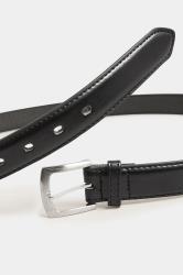 D555 Black Bonded Leather Belt | BadRhino  2