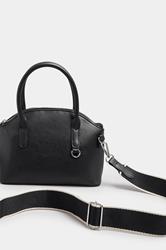 Black Contrast Strap Cross Body Bag | Yours Clothing 2