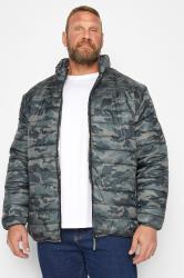 D555 Big & Tall Green Camo Puffer Jacket | BadRhino 3