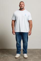 JACK & JONES Big & Tall 3 PACK Chambray Blue Summer Vibe T-Shirts 2