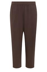 M&Co Chocolate Brown Cropped Hareem Trousers | M&Co 5