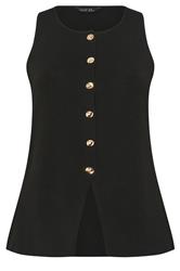 LIMITED COLLECTION Curve Black Compact Knitted Waistcoat