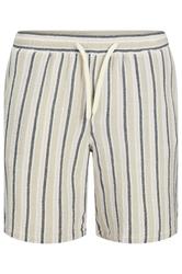 JACK & JONES Big & Tall Light Green & White Stripe Jogger Shorts