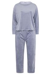 YOURS Curve Blue Super Luxe Pyjama Set