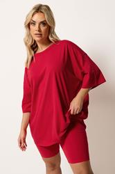 YOURS Plus Size Red Shorts | Yours Clothing 3