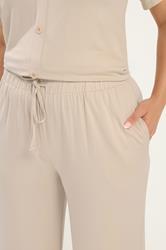 YOURS Plus Size Natural Brown Soft Touch Trousers | Yours Clothing 4