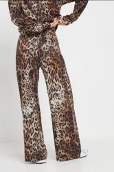 PixieGirl Petite Women's Brown Soft Touch Leopard Print Trousers | PixieGirl 4