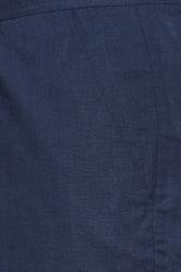 BadRhino Big & Tall Navy Blue Linen Shorts 4