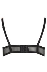 YOURS Plus Size Black Lace Leopard Trim Padded Bra | Yours Clothing 6