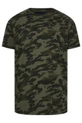 BadRhino Green Camo Print Crew Neck T-Shirt | BadRhino 8