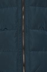 BadRhino Big & Tall Teal Blue Hooded Logo Puffer Jacket | BadRhino 2