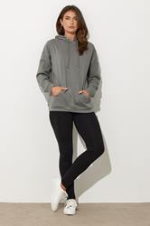 LTS Tall Charcoal Grey Drawstring Hoodie | Long Tall Sally 1