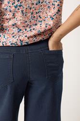 M&Co Petite Indigo Blue Wide Leg Jeggings | M&Co 4