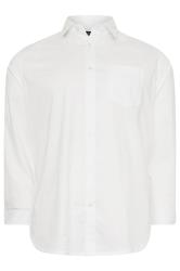 BadRhino Big & Tall White Stretch Long Sleeve Shirt