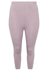 YOURS Curve Light Purple Crop Leggings
