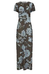 LTS Tall Chocolate Brown Floral Twist Front Maxi Dress