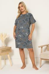YOURSET 2 PACK Plus Size Burgundy Red 'Sunday Vibes' Sleep Tee Nightdresses | Yours Clothing 4