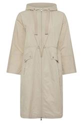 YOURS Curve Natural Brown Lightweight Longline Parka Jacket