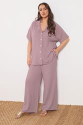 YOURS Plus Size Pink Textured Shirt | Yours Clothing 1