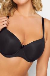 YOURS Plus Size Black Moulded Underwired T-Shirt Bra | Yours Clothing 2