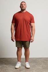 BadRhino Big & Tall Burnt Red Extra Long Core T-Shirt | BadRhino 1