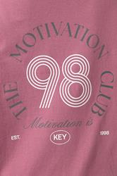 YOURS ACTIVE Curve Pink 'The Motivation Club' T-Shirt 5