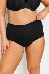YOURS Plus Size 5 PACK Black Stretch Full Briefs | Yours Clothing  2