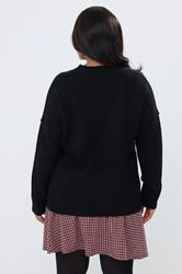 YOURS Plus Size Red Check Mini Skirt | Yours Clothing 2
