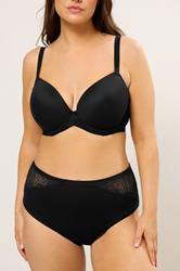 YOURS Plus Size Black Floral Lace Shorts | Yours Clothing 3