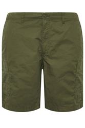 JACK & JONES Big & Tall 2 PACK Neutral And Olive Green Cargo Shorts | BadRhino 5