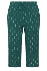 M&Co Petite Teal Green Foil Detail Cropped Trousers
