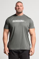 IronRhino Big & Tall Grey Branded Performance T-Shirt | BadRhino 3