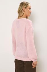 LTS Tall Pink Balloon Sleeve Jumper | Long Tall Sally  2