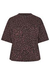 LIMITED COLLECTION Plus Size Chocolate Brown Leopard T-Shirt | Yours Clothing 5