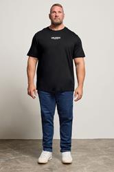 JACK & JONES Big & Tall Black Tiger Graphic T-Shirt | BadRhino 1