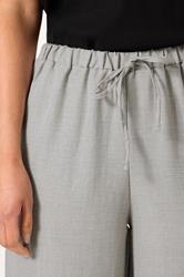 LTS Tall Women's Light Grey Textured Wide Leg Trousers | Long Tall Sally 4