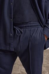 BadRhino Big & Tall Navy Blue Textured Jersey Joggers | BadRhino 3