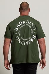 BadRhino Big & Tall Dark Green Circle Logo T-Shirt | BadRhino 2