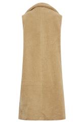 PixieGirl Brown Teddy Longline Gilet | PixieGirl  7