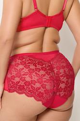 YOURSET 3 PACK Plus Size Red Lace Back High Waisted Knickers | Yours Curve 5