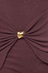 LTS Tall Women's Berry Red Metal Trim Textured Top | Long Tall Sally 4