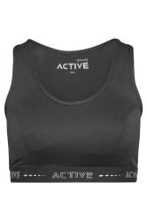 YOURS ACTIVE Plus Size Black Sports Bra | Yours Clothing  7