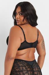 YOURSET 2 PACK Plus Size Black & Pink Lace Underwired Bras | Yours Clothing 6
