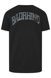BadRhino Big & Tall Black Distressed Graphic T-Shirt