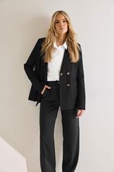 LTS Tall Black Double Breasted Blazer Jacket | Long Tall Sally 3
