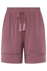 YOURS Curve Pink Ladder Insert Shorts